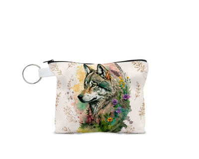 Boho Wolf Coin Purse