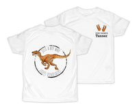 Boy Loves T-Rex Dinosaurs Personalized Short or Long Sleeves Shirt - Sew Lucky Embroidery