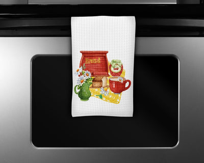 Bread Box Waffle Weave Microfiber Kitchen Towel