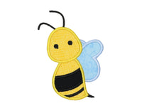 Bumble Bee Sew or Iron on Patch - Sew Lucky Embroidery