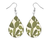 Cactus Teardrop Earrings