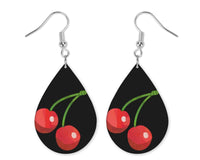 Cherries Teardrop Earrings