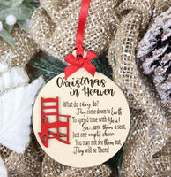 Christmas in Heaven Memorial Ornament - Sew Lucky Embroidery