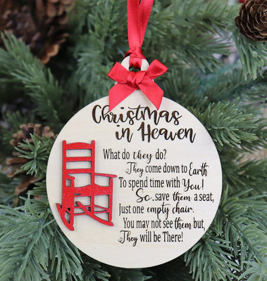 Christmas in Heaven Memorial Ornament