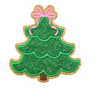 RTS - Christmas Tree Glitter Patch