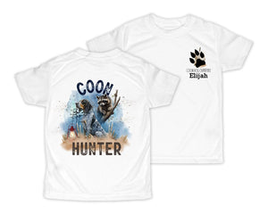 Coon Hunter Personalized Short or Long Sleeves Shirt - Sew Lucky Embroidery