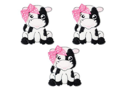 Cow with Bow Uncut Felties (set of 3)