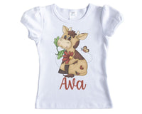 Cute Girl Cow Personlized Shirt