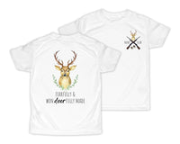 Deer Fully Made Personalized Short or Long Sleeves Shirt - Sew Lucky Embroidery