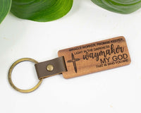 Engraved Wood Keychain - Sew Lucky Embroidery