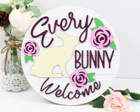 Easter Bunny Welcome Sign