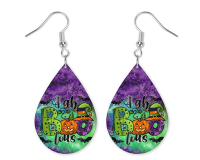 Fab Boo lous Halloween Handmade Wood Earrings