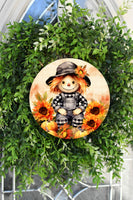 Fall Scarecrow Door Hanger - Sew Lucky Embroidery
