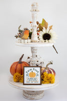 Farm Fresh Pumpkins Fall Tier Tray Sign - Sew Lucky Embroidery