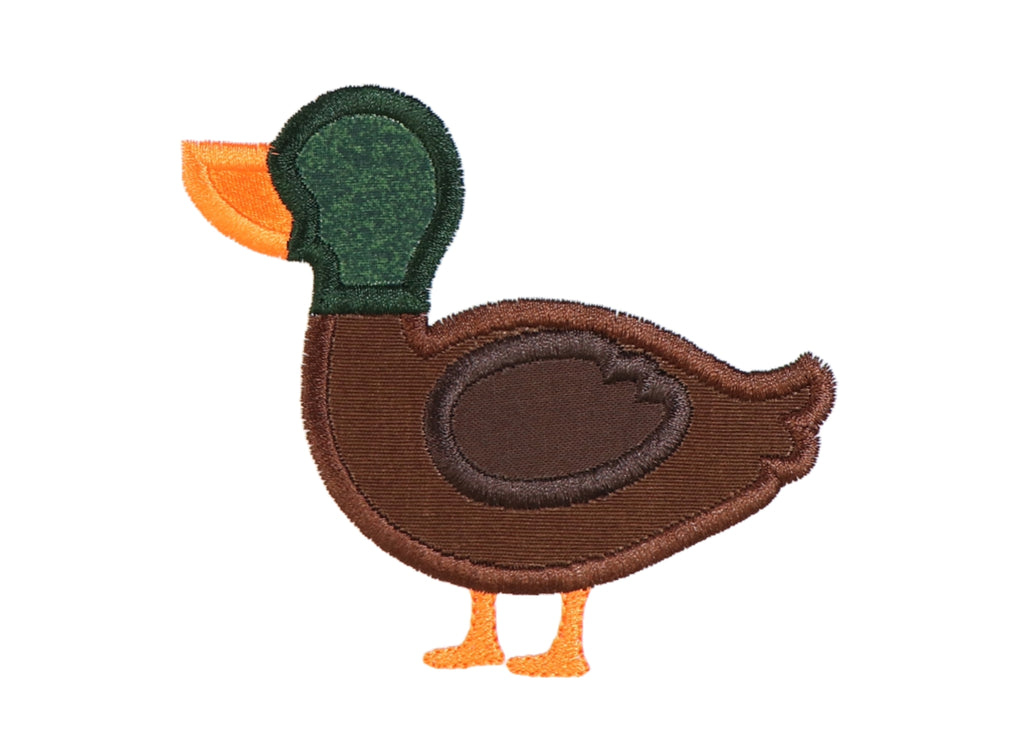 Mallard Duck Sew or Iron on Embroidered Patch - Sew Lucky Embroidery