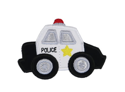 Chunky Police Car Sew or Iron on Patch