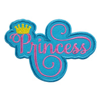 Princess Applique Sew or Iron on Patch