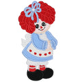 Raggedy Ann Embroidery Patch Vintage Rag Doll Applique for Jackets Bags or Nursery Décor
