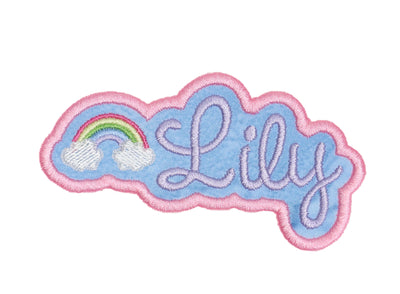 Rainbow Name Sew or Iron on Patch