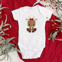 Reindeer Christmas Applique Patch Sew on or Iron on