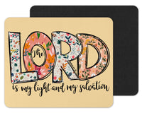 The Lord is my Light Mouse Pad - Sew Lucky Embroidery