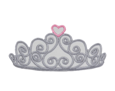 Tiara Princess Crown Sew or Iron on Embroidered Patch