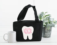 Monogram Custom Personalizede Tooth Patch your choice of sew on or iron on patch - Sew Lucky Embroidery