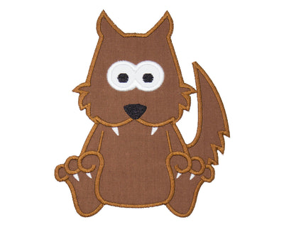 Big Bad Wolf Sew or Iron on Embroidered Patch