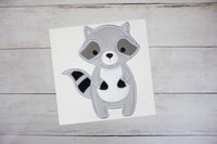 Woodland Raccoon Sew or Iron on Embroidered Patch - Sew Lucky Embroidery