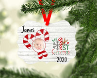 1st Christmas Photo Ornament Personalized - Sew Lucky Embroidery