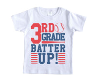 School Baseball Batter UP Back to School Shirt - Sew Lucky Embroidery