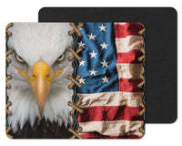 American Flag and Eagle Mouse Pad - Sew Lucky Embroidery