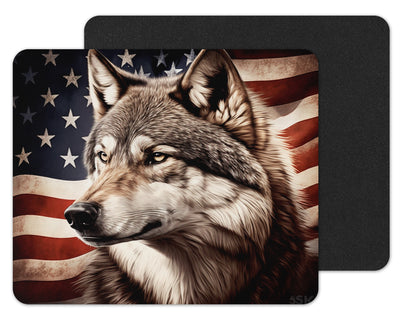 American Wolf Mouse Pad