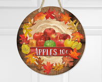 Apples Fall Door Hanger - Sew Lucky Embroidery