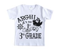 Back to School Pirate Boys Shirt - Sew Lucky Embroidery