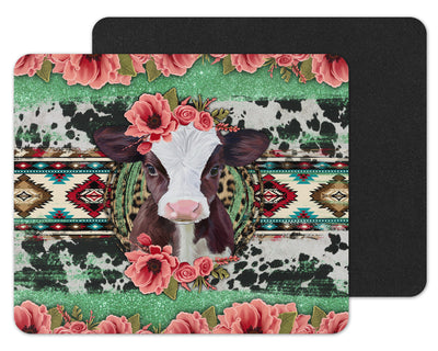 Aztec and Floral Calf Mouse Pad