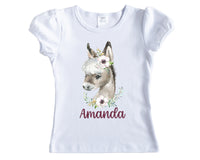 Baby Goat Personalized Short or Long Sleeves Shirt - Sew Lucky Embroidery