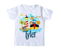 Baby Animals on Boat Personalized Shirt - Sew Lucky Embroidery