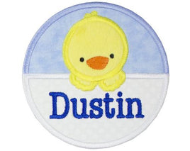 Baby Boy Easter Chick Personalized Patch - Sew Lucky Embroidery