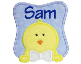 Baby Boy Easter Chick Personalized Patch - Sew Lucky Embroidery