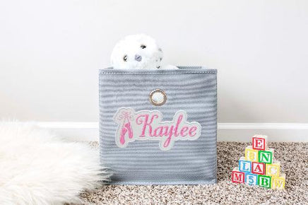 Ballet Slippers Name Patch - Sew Lucky Embroidery