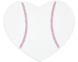 Baseball Heart Patch - Sew Lucky Embroidery