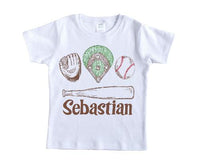 Baseball trio shirt sample