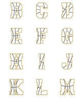 basketball letters chart 2