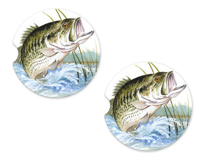 Bass Sandstone Car Coasters (Set of Two)