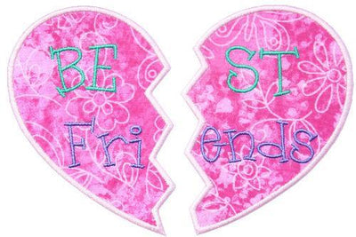 Best Friends Sew or Iron on Embroidered Patch