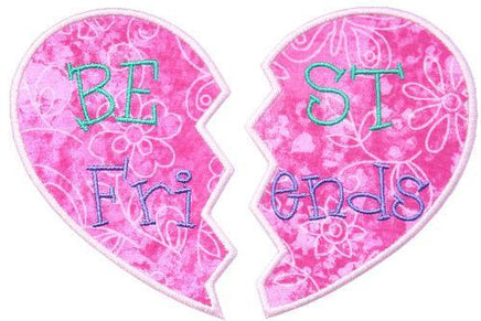 Best Friends Patch - Sew Lucky Embroidery