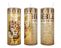 Bible Emergency Numbers 20 oz insulated tumbler with lid and straw - Sew Lucky Embroidery