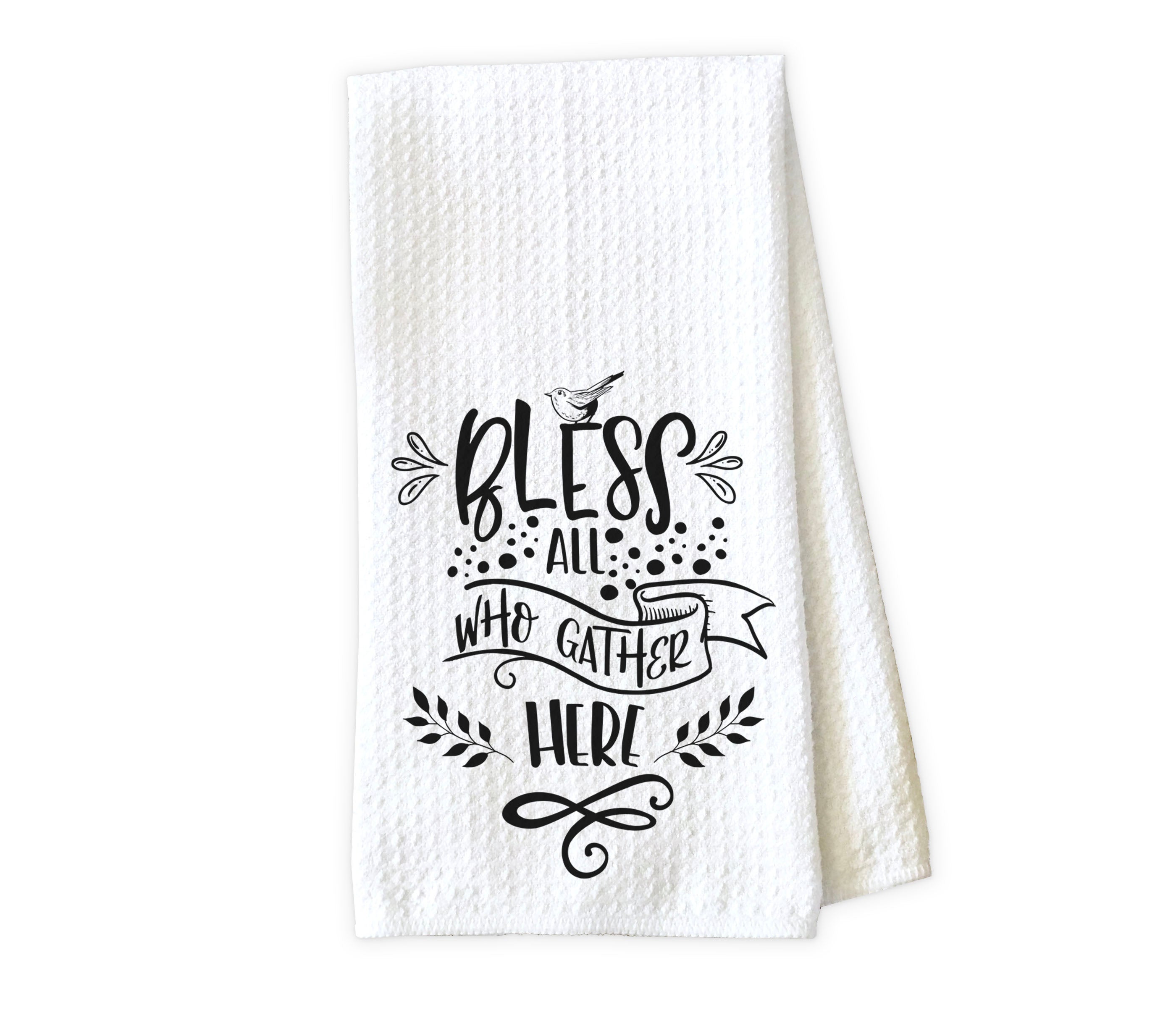 Count your Blessings Waffle Weave Microfiber Kitchen Towel