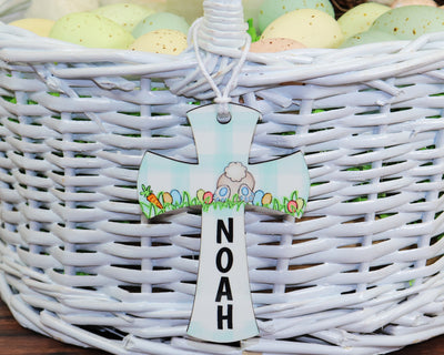 Easter Cross Name Tag in Boy or Girl